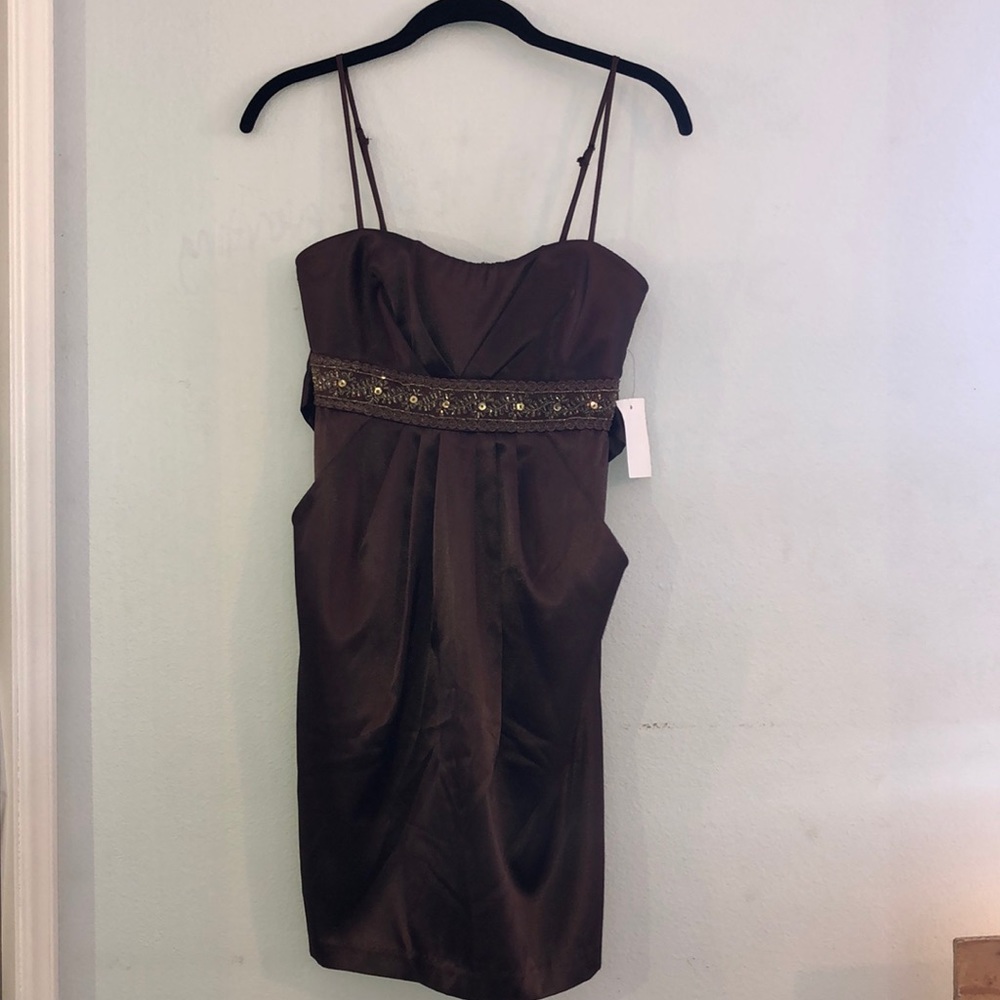 Charlotte Russe Chocolate Homecoming Dress
